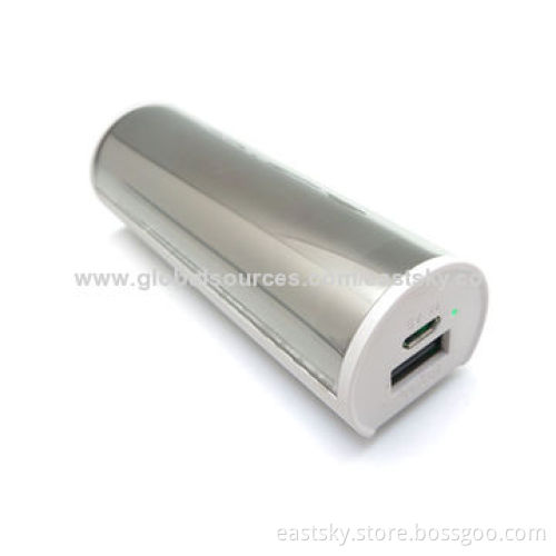 Elegant power bank charger, 2200mAh, LED light box design